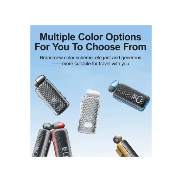 F588 Dijital Göstergeli Makaralı Titreşimli Bluetooth Kulaklık Bt 5.4 - 2