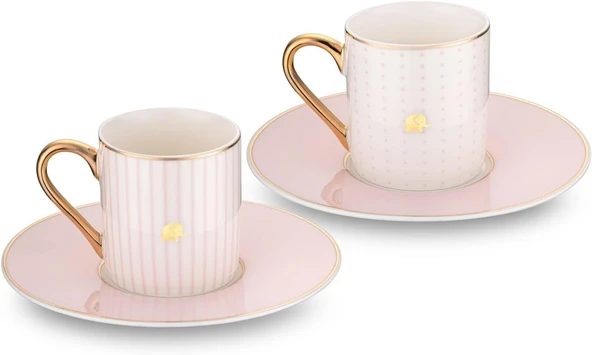 Jumbo Navy 2'li Kahve Fincan Takımı Pink