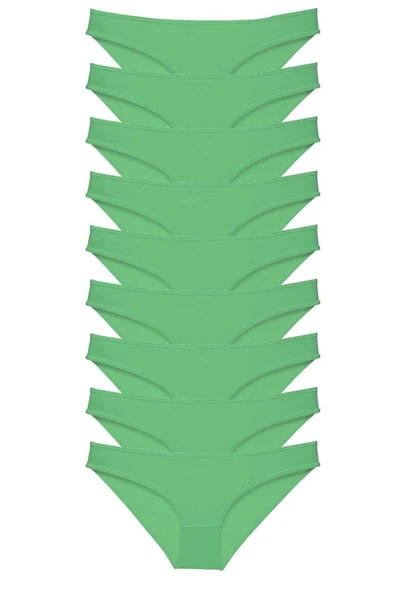 biçomi 9 adet Süper Eko Set Likralı Kadın Slip Külot Yeşil ürün görseli