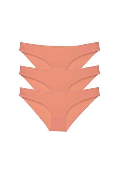 biçomi 3 adet Süper Eko Set Likralı Kadın Slip Külot Pudra ürün görseli