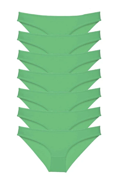 biçomi 7 adet Süper Eko Set Likralı Kadın Slip Külot Yeşil ürün görseli