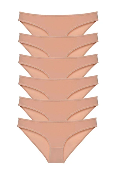 biçomi 6 adet Süper Eko Set Likralı Kadın Slip Külot Ten ürün görseli