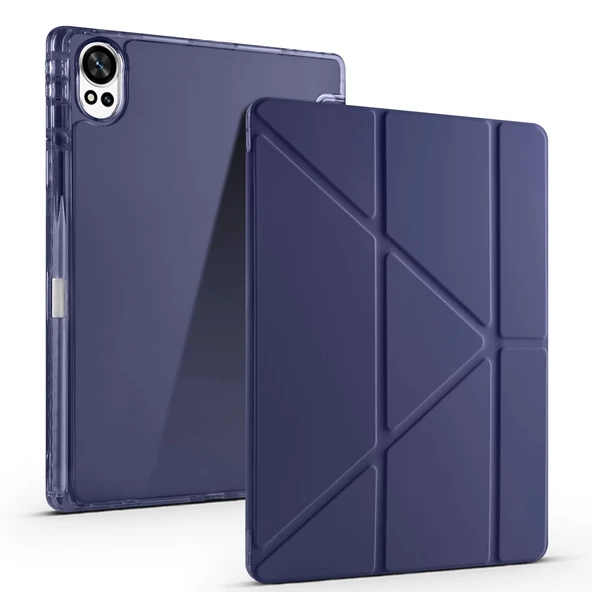 Huawei Matepad 12X Kılıf Zore Tri Folding Kalem Bölmeli Standlı Kılıf - 5