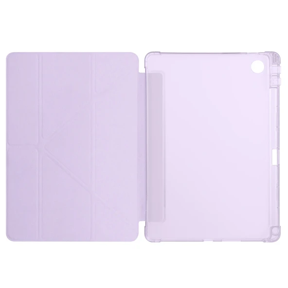 Lenovo Tab TB-311FU Kılıf Zore Tri Folding Kalem Bölmeli Standlı Kılıf - 10