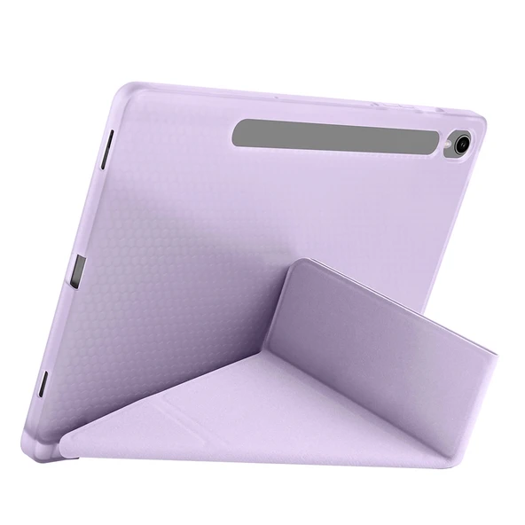 Galaxy Tab S10 FE Kılıf Zore Tri Folding Kalem Bölmeli Standlı Kılıf - 5