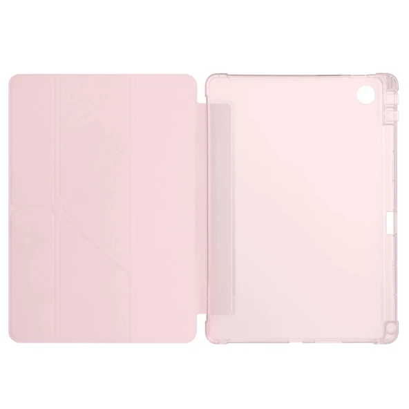 Lenovo Tab TB-311FU Kılıf Zore Tri Folding Kalem Bölmeli Standlı Kılıf - 9