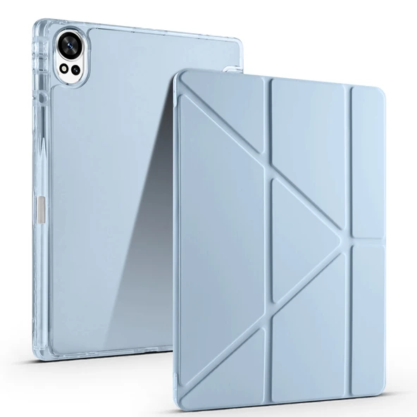 Huawei Matepad 12X Kılıf Zore Tri Folding Kalem Bölmeli Standlı Kılıf - 6