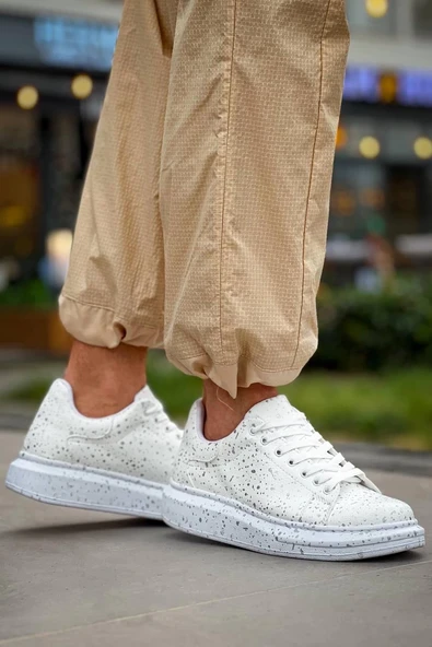 BİÇOMİ KB-X500  Kuback  Beyaz Silwer  Bağcıklı  Günlük Erkek  Ayakkabı - Resim 2