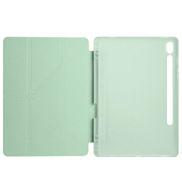 Galaxy Tab S10 FE Kılıf Zore Tri Folding Kalem Bölmeli Standlı Kılıf - 8