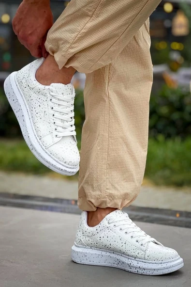 BİÇOMİ KB-X500  Kuback  Beyaz Silwer  Bağcıklı  Günlük Erkek  Ayakkabı - Resim 3