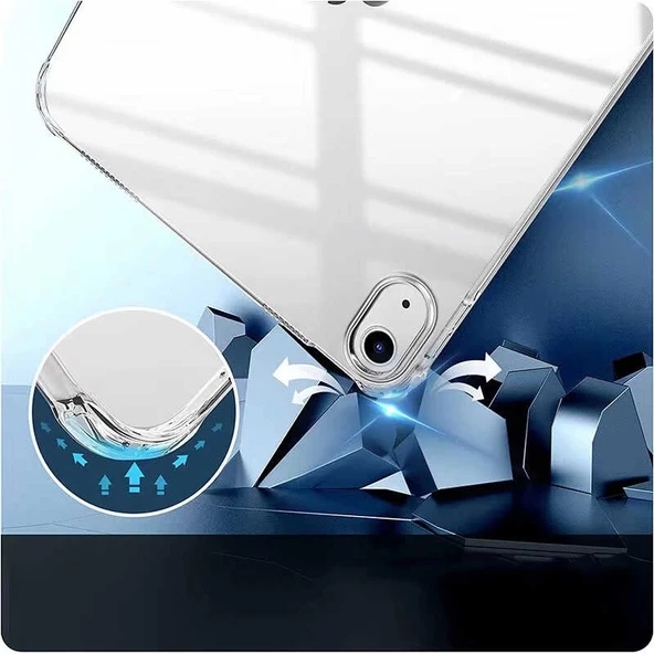 Apple iPad 11.Nesil 2025 Kılıf Zore Tablet Nitro Anti Shock Silikon Kapak - Resim 5