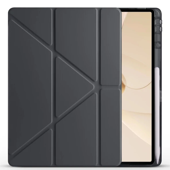 Huawei Matepad 12X Kılıf Zore Tri Folding Kalem Bölmeli Standlı Kılıf