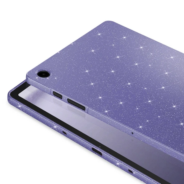 Galaxy Tab S10 FE Simli Parlak Görünümlü Zore Tablet Koton Kılıf - 4