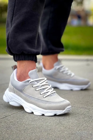 BİÇOMİ KB-707  Kuback Taş Süet Yüksek Taban Bağcıklı Günlük Erkek Ayakkabı ürün görseli