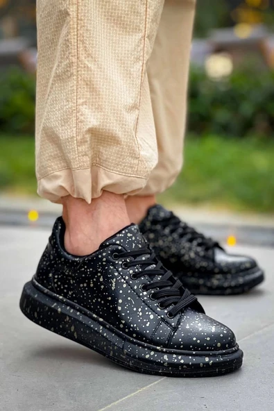 BİÇOMİ KB-X500  Kuback Siyah Gold  Bağcıklı  Günlük Erkek  Ayakkabı ürün görseli