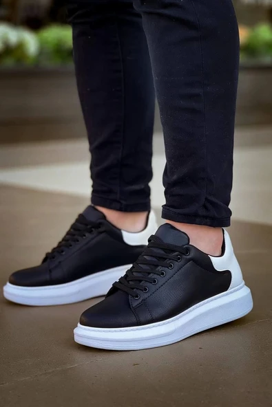 BİÇOMİ KB-X500  Kuback  Bağcıklı Siyah Beyaz  Günlük Erkek Ayakkabı ürün görseli