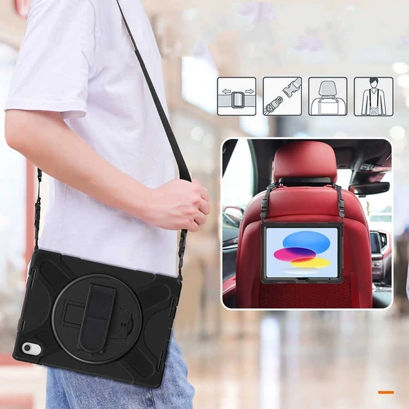 Apple iPad 11.Nesil 2025 Zore Defender Tablet Silikon - Resim 4