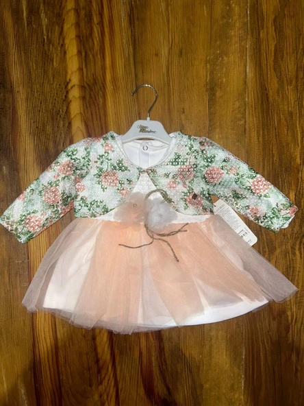 BİÇOMİ 9-18 aylık prenses elbise pudra ürün görseli