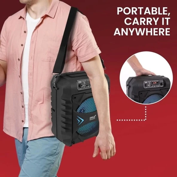 Pyle Taşınabilir Bluetooth PA Hoparlör Sistemi PPHP854B - 6