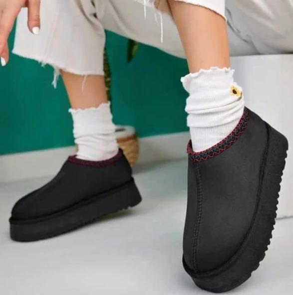 BİÇOMİ Foyk Siyah Süet Bot - Resim 2