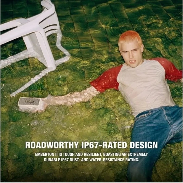 Marshall Emberton Bluetooth Taşınabilir Hoparlör - Siyah - 4