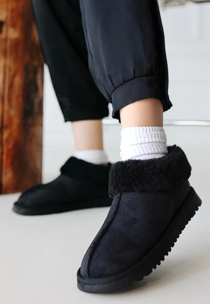 BİÇOMİ Abby Siyah Süet Bot ürün görseli