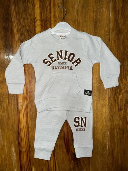 BİÇOMİ 6-24 aylık kanguru cep senıor takım gri ürün görseli