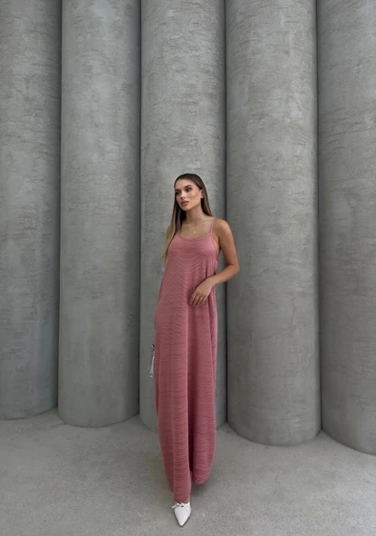 BİÇOMİ Piliseli uzun elbise - Resim 3