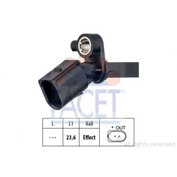 Vag Abs Sensoru Arka Sag Polo 02>12 A2 00>05 Cordoba 03>09 İbiza 02>11 Fabıa 00>10 - Facet 21.0013 ürün görseli