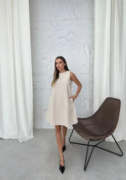 BİÇOMİ Çan kısa elbise - Resim 4