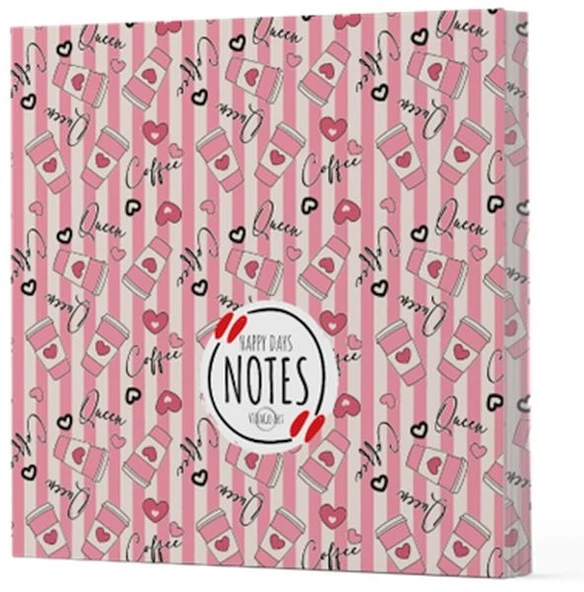 Kitap: Kahve 8 - Çizgisiz Yan Boyamalı Defter