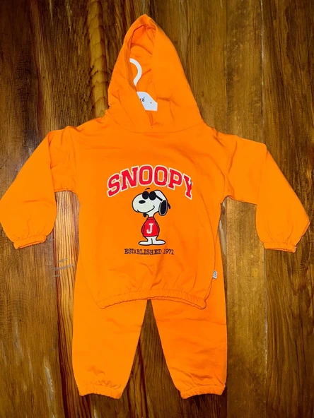 BİÇOMİ 6-24 aylık snoopy takım turuncu ürün görseli