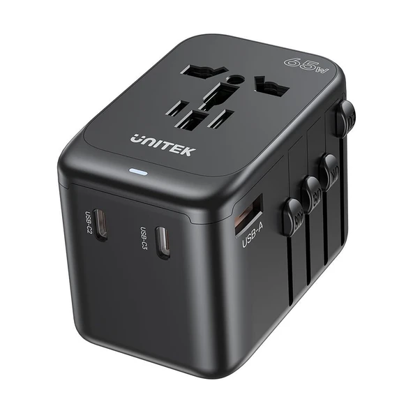 Unitek 65W Universal Travel Adaptör (P1122ABK)