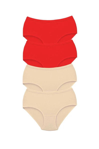 biçomi 4 Adet Tutku Kadın Yüksek Bel Bato Kalın Lastik Külot S5 ürün görseli