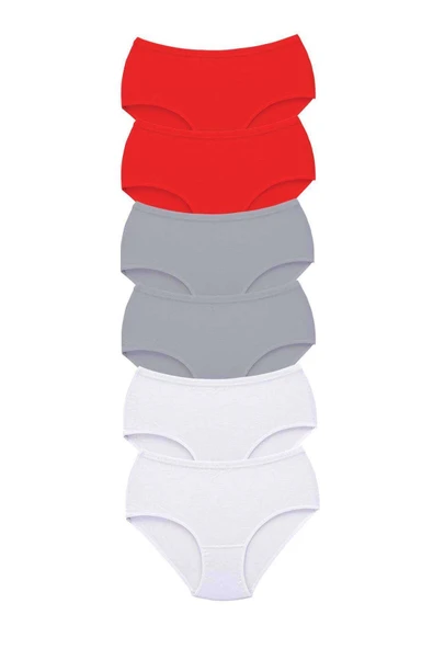 biçomi 6 Adet Tutku Kadın Yüksek Bel Bato Kalın Lastik Külot S19 ürün görseli