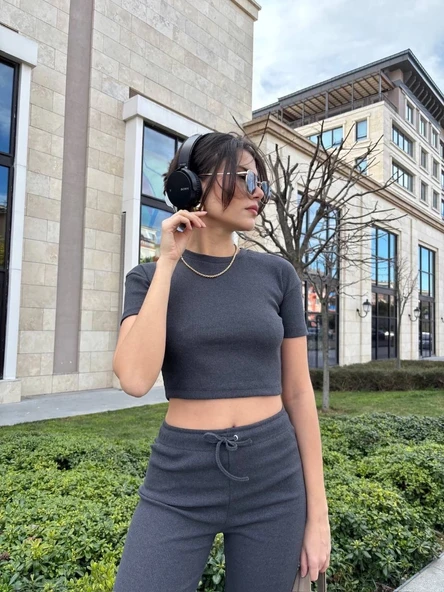 BİÇOMİ Bol paça pantolonlu alt üst takım - Resim 3