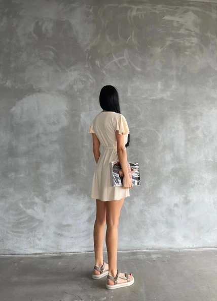 BİÇOMİ Bürümcük mini boy elbise - Resim 4