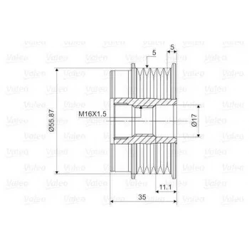 ALTERNATOR KASNAGI (RULMANLI) PASSAT (96 05) A4 (01 04) A6 (97 05) SUPERB 1,6 1,8 19TDI - VALEO 588008 - 1