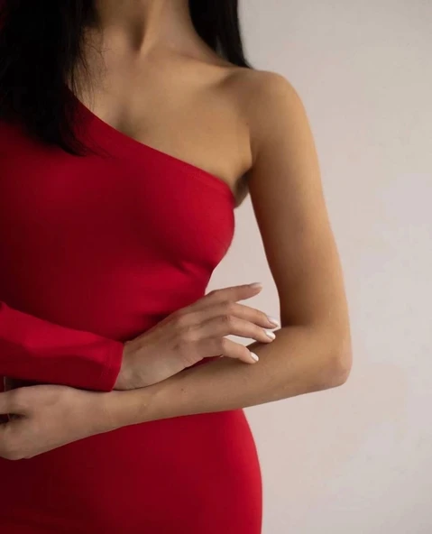 BİÇOMİ Tek kol elbise - Resim 2