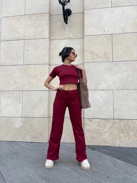 BİÇOMİ Bol paça pantolonlu alt üst takım - Resim 3