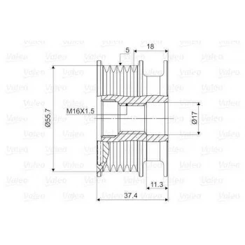 ALTERNATOR KASNAGI POLO 1,7 SDI 1,9D 99> - VALEO 588035 - 1
