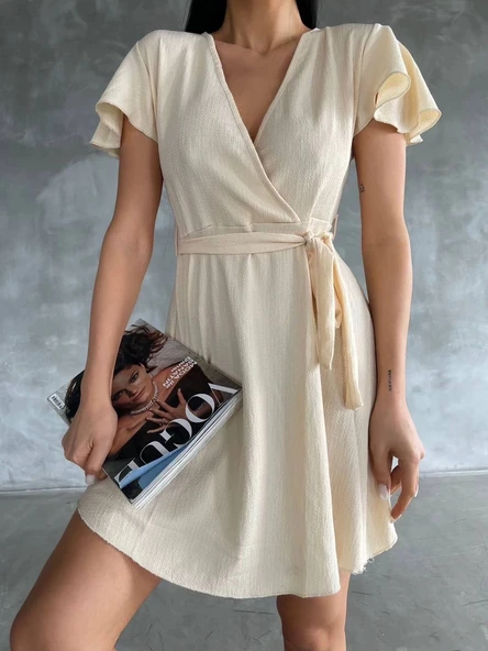 BİÇOMİ Bürümcük mini boy elbise ürün görseli