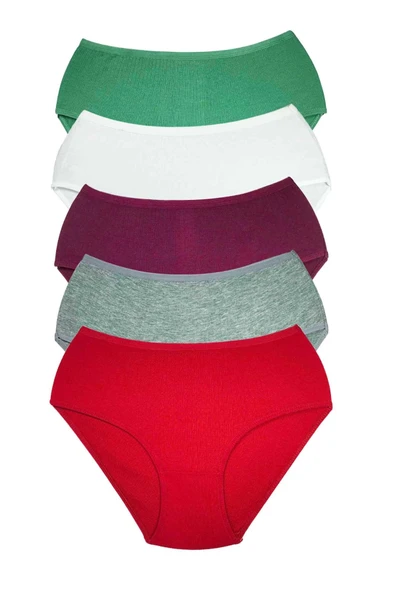 biçomi 5 Adet Kadın Yüksek Bel Ribana Bato Külot S044 ürün görseli