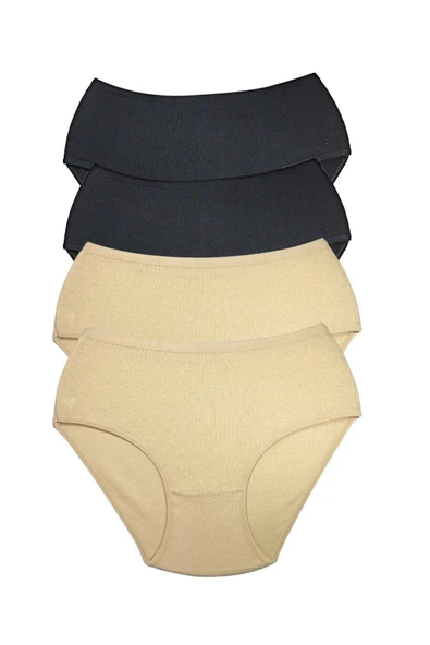 biçomi 4 Adet Kadın Yüksek Bel Ribana Bato Külot S014 ürün görseli