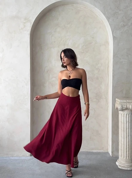 BİÇOMİ Uzun astarlı etek s255043 - Resim 2