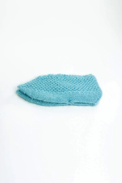 biçomi El Örgüsü Kışlık Şık Kadın Yün Patik D6 - Resim 2