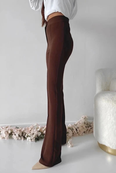 BİÇOMİ Önü cumalı ithal krep pantolon - Resim 2