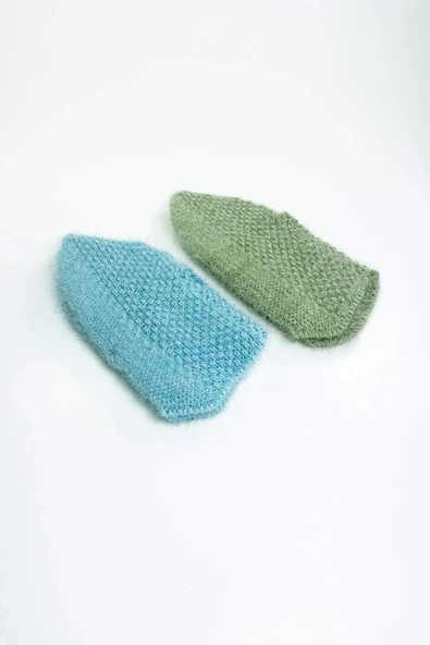 biçomi 2 Çift El Örgüsü Kışlık Şık Kadın Yün Patik Set 5 ürün görseli