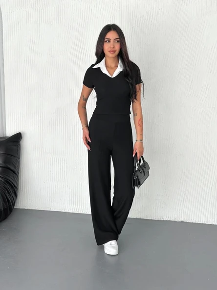 BİÇOMİ Ottoman kumaş beyaz gömlek yaka takım s4142 - 7