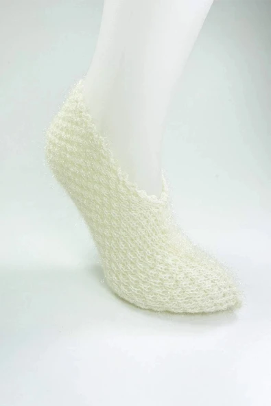 biçomi 2 Çift El Örgüsü Kışlık Şık Kadın Yün Patik Set 6 - Resim 5